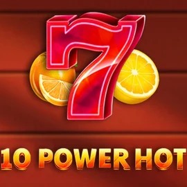 10 Power Hot online game logo by Amusnet Interactive on crownspokies.com