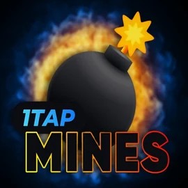 1Tap Mines logo – Casino Games by Turbo Games at Crown Pokies Casino