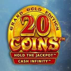 20 Coins Grand Gold Edition logo – Slots by Wazdan at Crown Pokies Casino