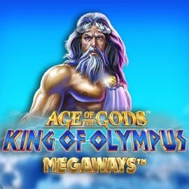 Age Of The Gods: King of Olympus Megaways online game logo by Origins on crownspokies.com
