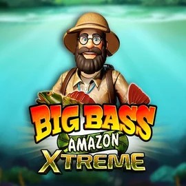 Big Bass Amazon Xtreme online game logo by Pragmatic Play on crownspokies.com