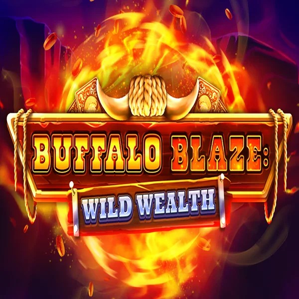 Buffalo Blaze Wild Wealth slot logo by OctoPlay at Crown Pokies CasinoBuffalo Blaze Wild Wealth