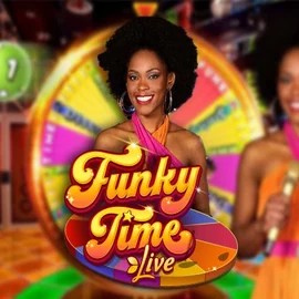 Official Live Casino logo: Funky Time by Evolution at Crown Pokies Casino