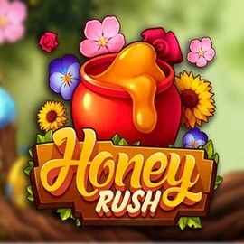 Slots logo of Honey Rush from Play'n GO at Crown Pokies Casino