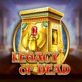 Legacy of Dead online game logo by Play'n GO on crownspokies.com