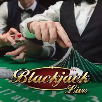 Official Live Casino logo: Live Blackjack by Evolution at Crown Pokies Casino