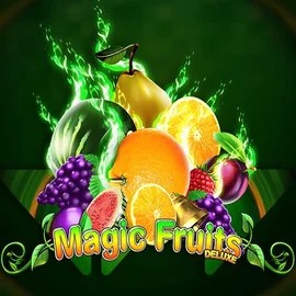 Magic Fruits Deluxe logo by Wazdan at Crown Pokies Casino