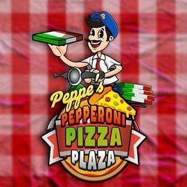 Peppe’s Pepperoni Pizza Plaza logo – Slots by Pragmatic Play at Crown Pokies Casino