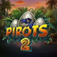 Slots logo of Pirots 2 from ELK Studios at Crown Pokies Casino