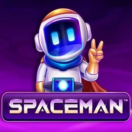 Spaceman slot logo by Pragmatic Play at Crown Pokies Casino