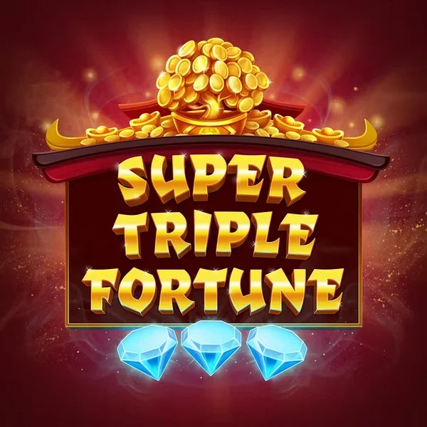 Super Triple Fortune logo by Greentube at Crown Pokies Casino