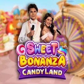 Sweet Bonanza Candy Land Live online game logo by Pragmatic Play on crownspokies.com